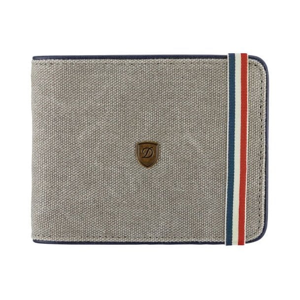 S.T. Dupont İkonik Gri Canvas Cüzdan 190310