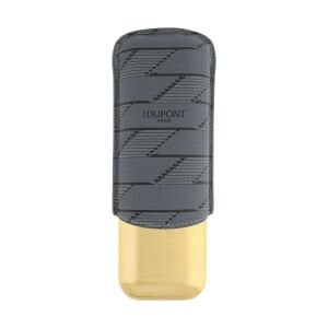 S.T. Dupont Monogram 1872 İkili Puro Kılıfı Koyu Gri 183479