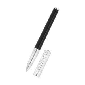 S.T. Dupont Initial Silver & Siyah Lacquer Roller Kalem 272201