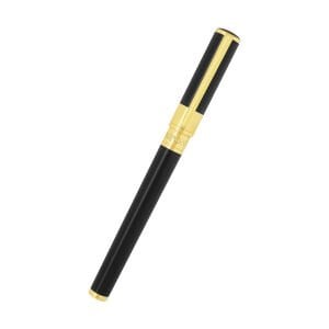 S.T. Dupont Initial Gold & Siyah Lacquer Roller Kalem 272202