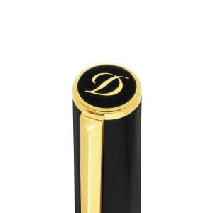 S.T. Dupont Initial Gold & Siyah Lacquer Roller Kalem 272202