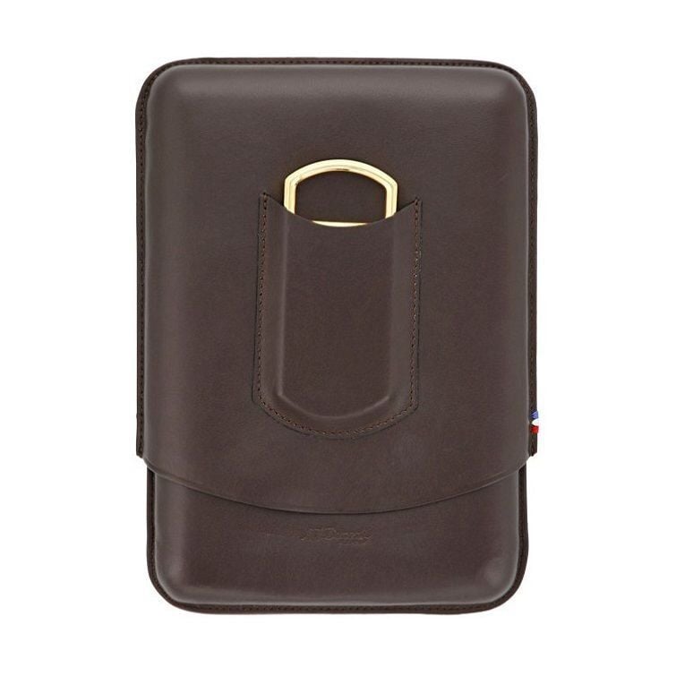 S.T. Dupont Atelier Beşli Puro Kılıfı Kahverengi 183143