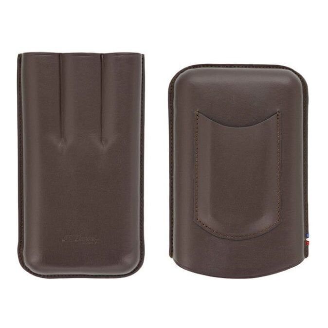 S.T. Dupont Atelier Üçlü Puro Kılıfı Kahverengi 183142