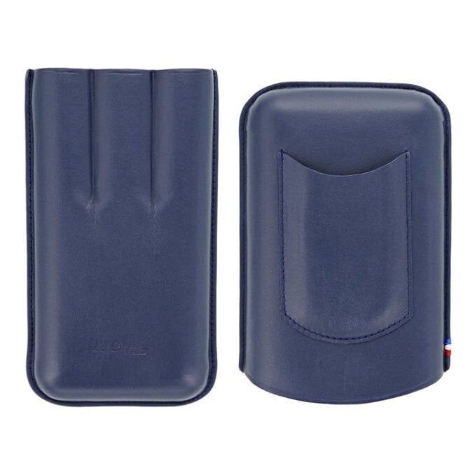 S.T. Dupont Atelier Üçlü Puro Kılıfı Lacivert 183122