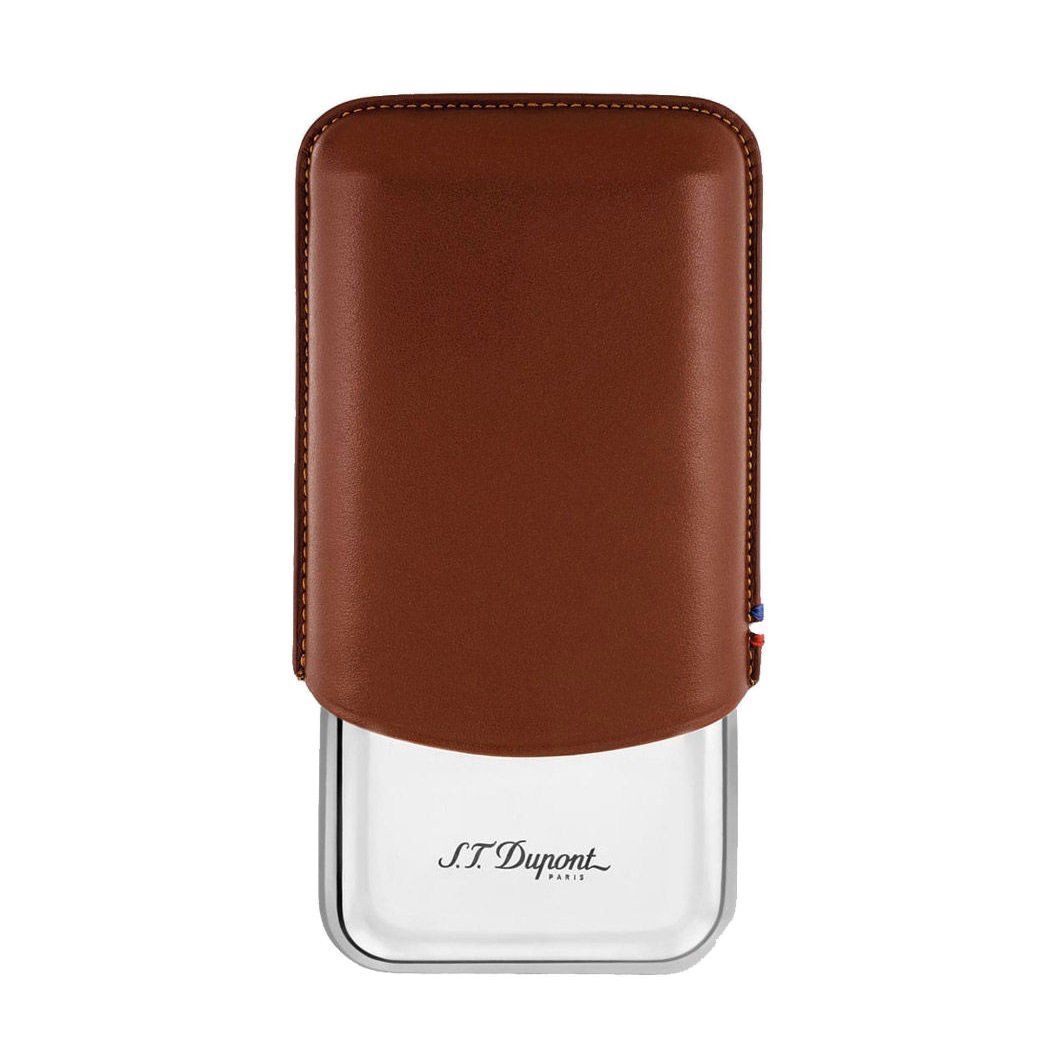 S.T. Dupont Üçlü Puro Kılıfı Kahverengi 183021