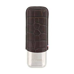 S.T. Dupont Croco Dandy İkili Puro Kılıfı Kahverengi 183016