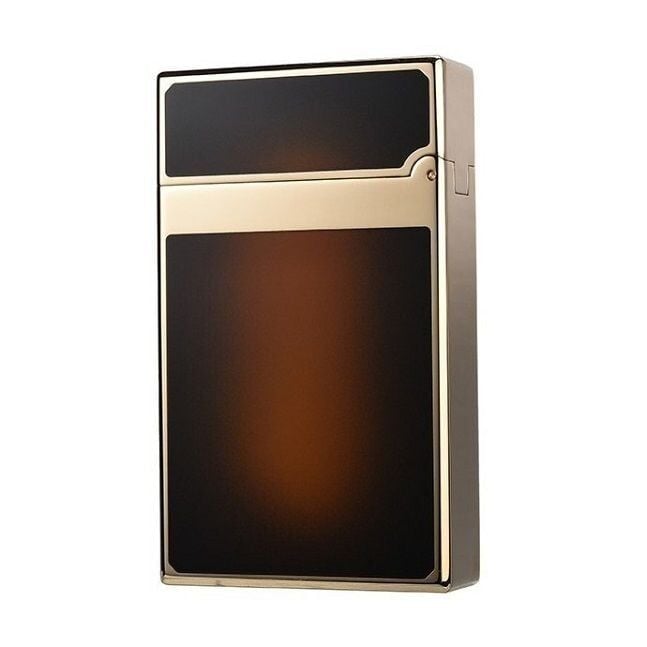 S.T. Dupont Le Grand Lacquer & Gold Sunburst Kahverengi Çakmak 23012