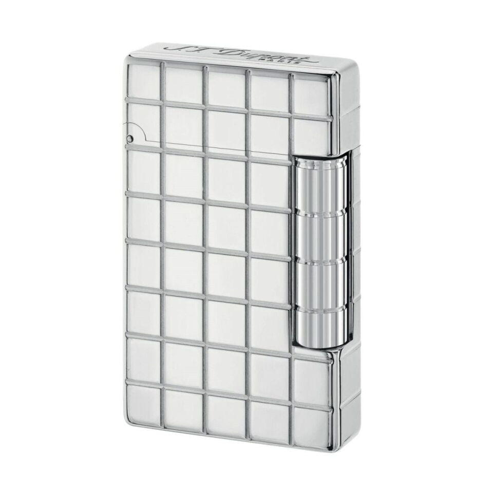 S.T. Dupont Initial Square Silver Çakmak 20800