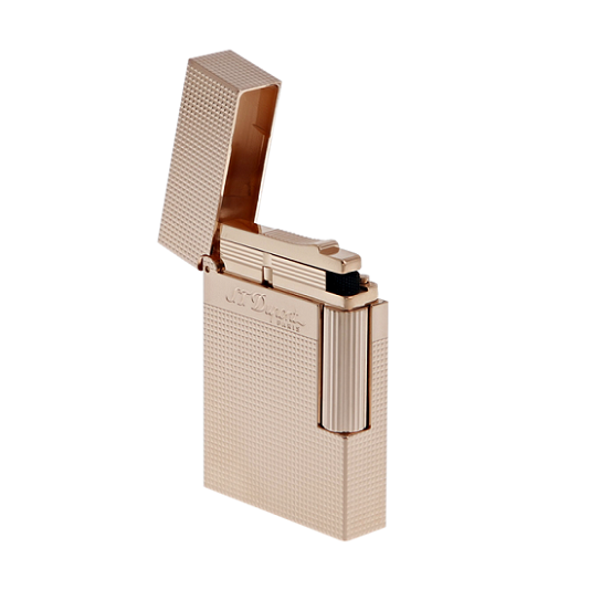 S.T. Dupont Ligne 2 Small Micro Diamond Head Rose Gold Çakmak 18691