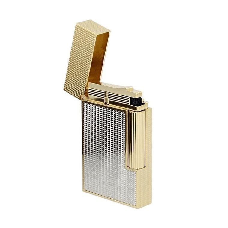 S.T. Dupont Ligne 2 Micro Diamond Head Gold & Palladium Çakmak 16605