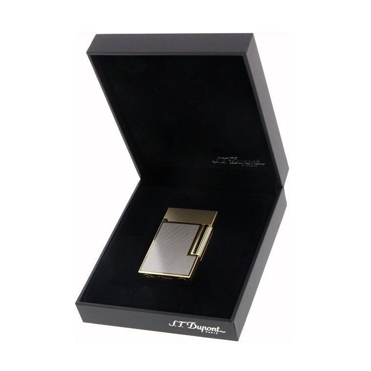 S.T. Dupont Ligne 2 Micro Diamond Head Gold & Palladium Çakmak 16605