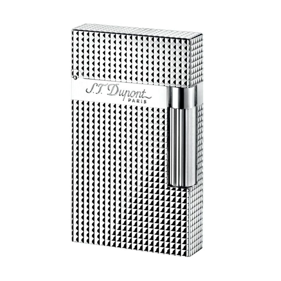 S.T. Dupont Ligne 2 Diamond Head Silver Çakmak 16184