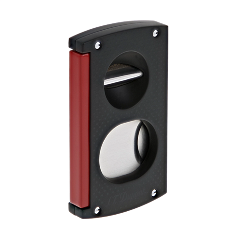 S.T. Dupont Maxijet Double Blade Siyah & Kırmızı Puro Kesici 3420