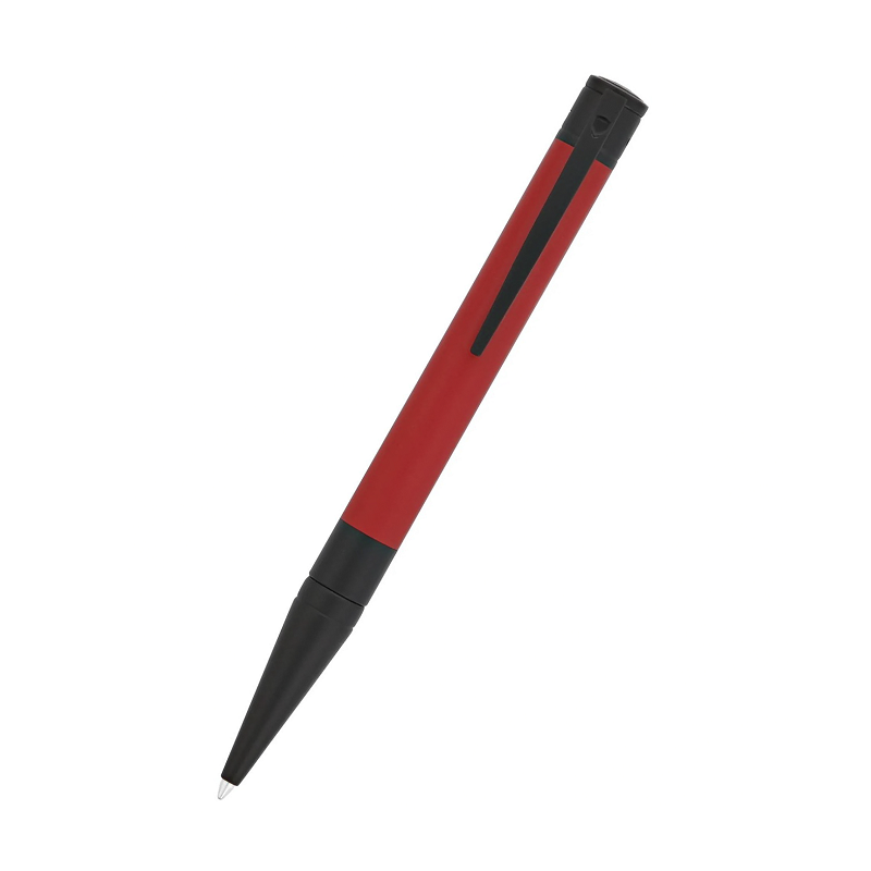 S.T. Dupont D-Initial Mat Siyah & Kırmızı Tükenmez Kalem 265116