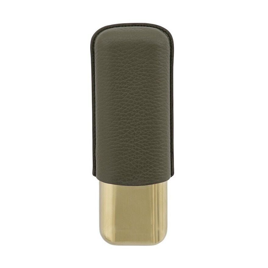 S.T. Dupont Grained Leather İkili Puro Kılıfı Khaki Yeşil 183269