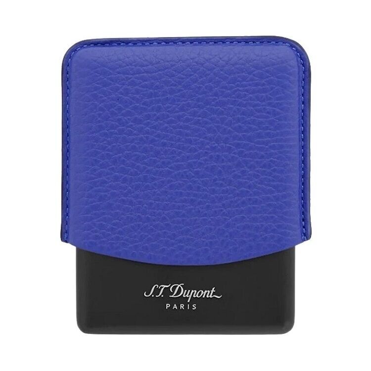 S.T. Dupont Grained Leather Sigara & Sigarillo Kılıfı Mavi 183091