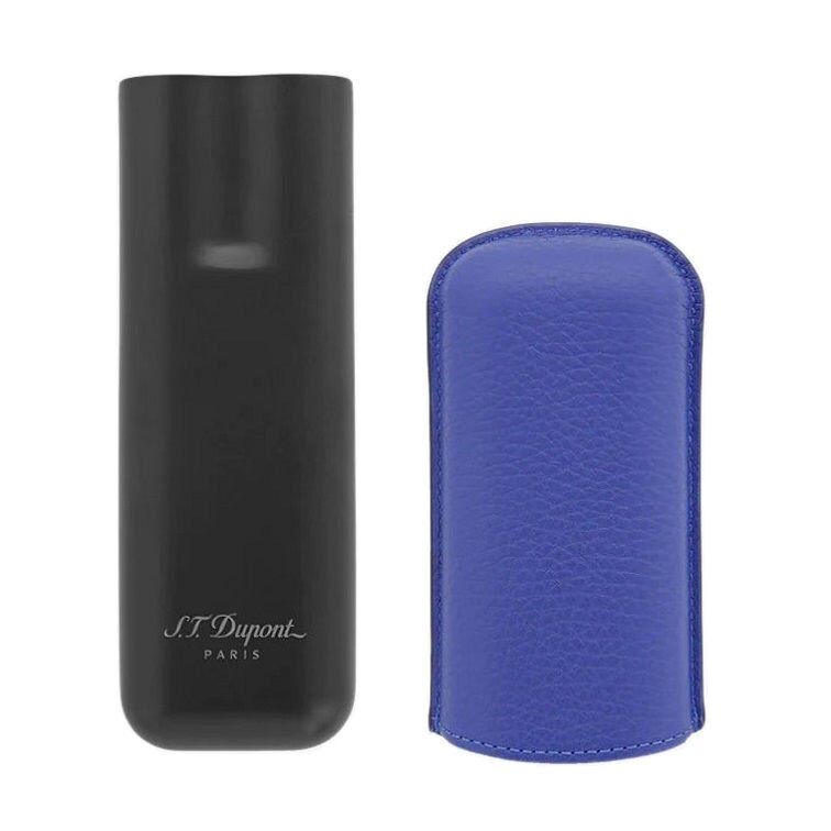 S.T. Dupont Grained Leather İkili Puro Kılıfı Mavi 183161