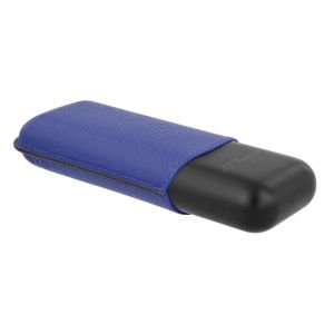 S.T. Dupont Grained Leather İkili Puro Kılıfı Mavi 183161