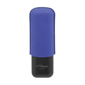S.T. Dupont Grained Leather İkili Puro Kılıfı Mavi 183161