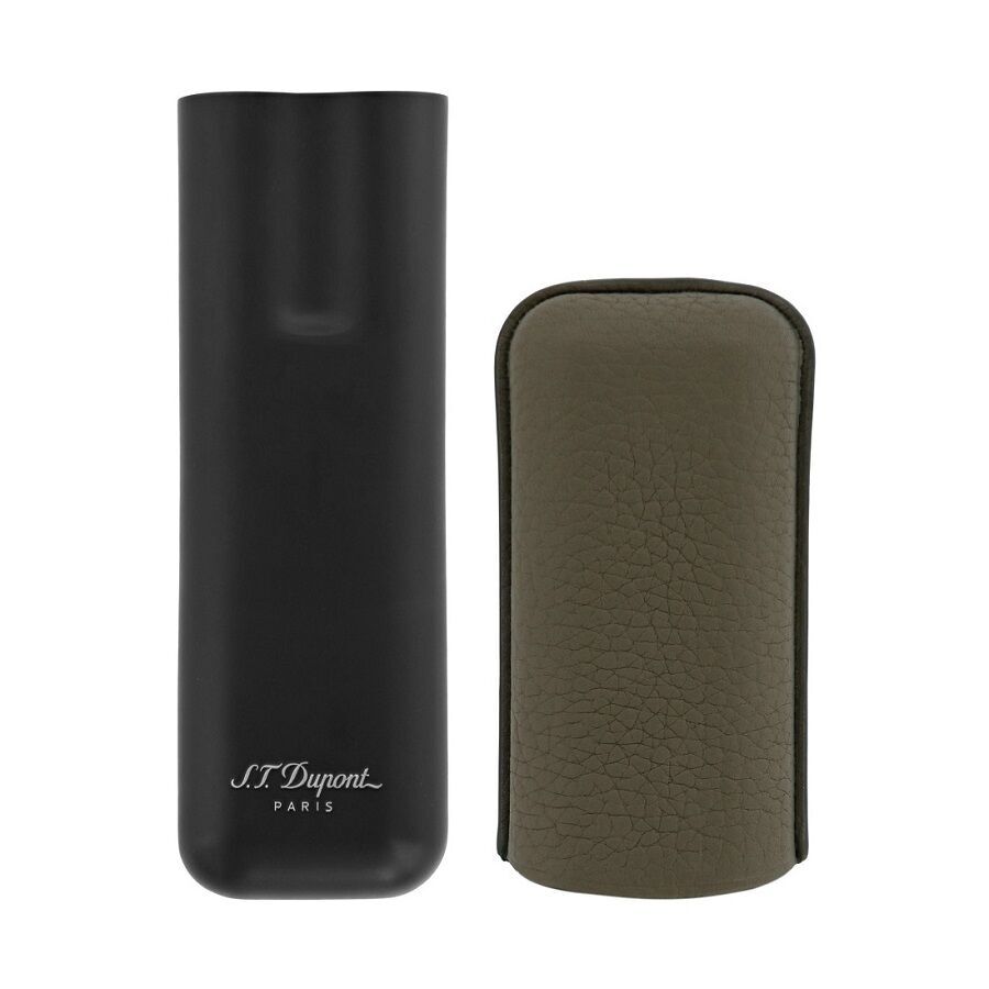 S.T. Dupont Grained Leather İkili Puro Kılıfı Khaki Yeşil 183249