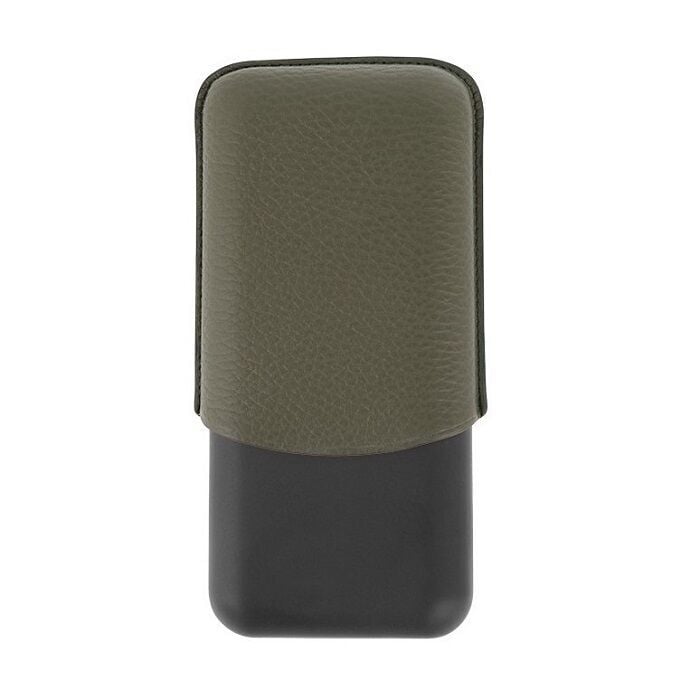 S.T. Dupont Grained Leather Üçlü Puro Kılıfı Khaki Yeşil 183349