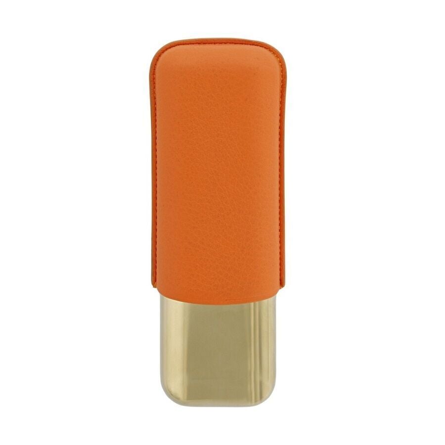 S.T. Dupont Grained Leather İkili Puro Kılıfı Turuncu 183256