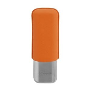S.T. Dupont Grained Leather İkili Puro Kılıfı Turuncu 183266