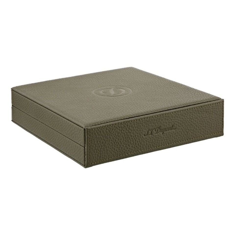 S.T. Dupont Deri Seyahat Humidoru Khaki Yeşil 1356