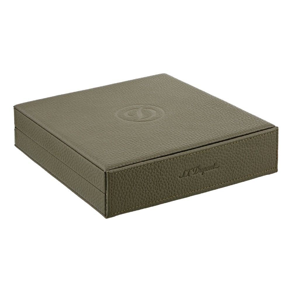 S.T. Dupont Deri Seyahat Humidoru Khaki Yeşil 1356