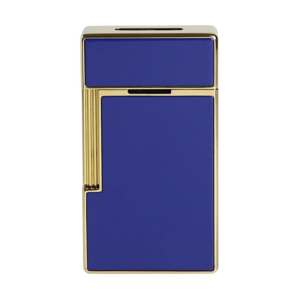 S.T. Dupont Biggy Gold & Mavi Lacquer Çakmak 25005