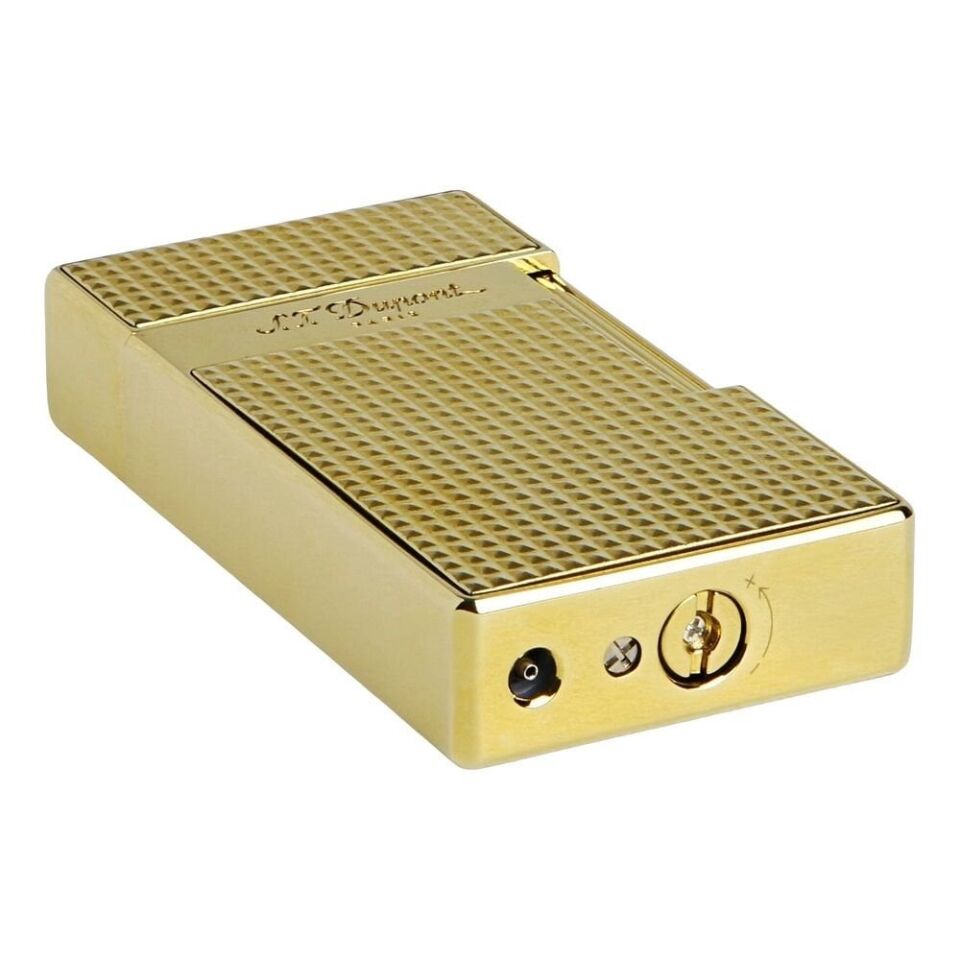 S.T. Dupont Biggy Diamond Head Gold Çakmak 25009