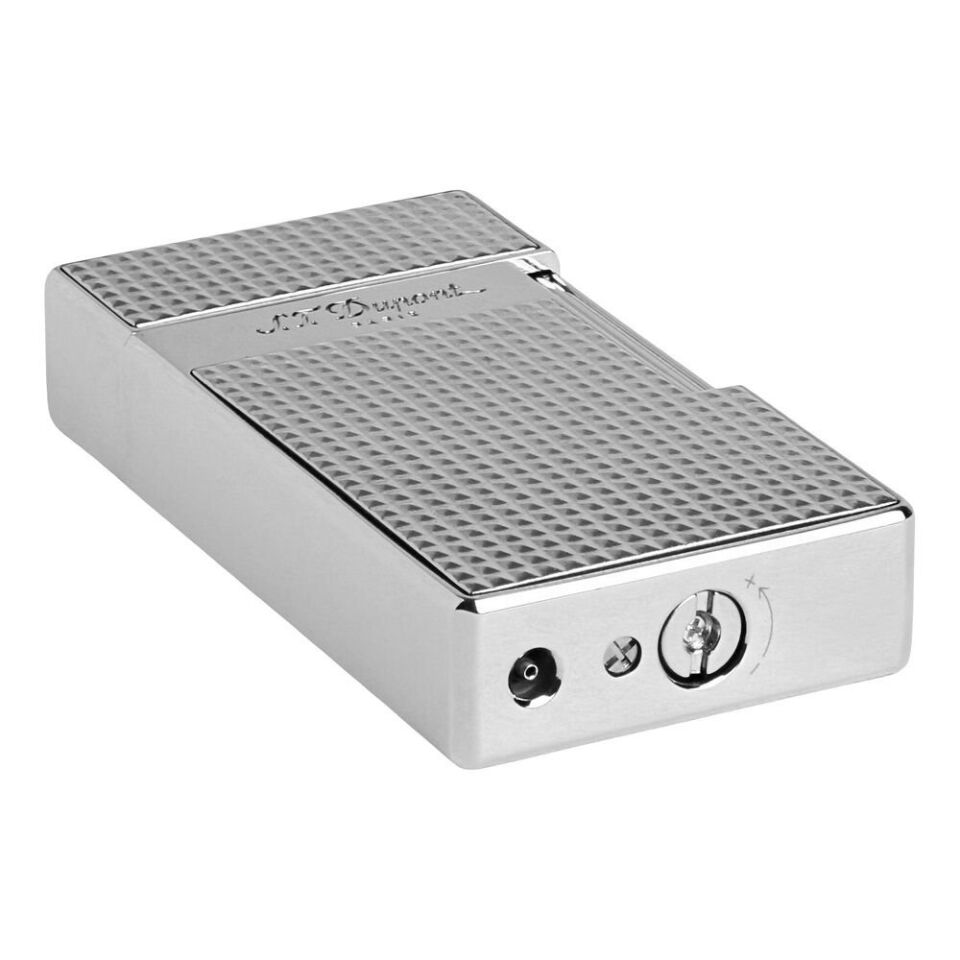 S.T. Dupont Biggy Diamond Head Silver Çakmak 25010