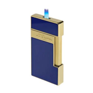 S.T. Dupont Slimmy Gold & Mavi Lacquer Çakmak 28005
