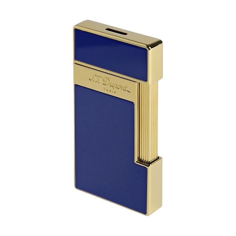S.T. Dupont Slimmy Gold & Mavi Lacquer Çakmak 28005