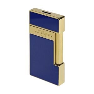 S.T. Dupont Slimmy Gold & Mavi Lacquer Çakmak 28005