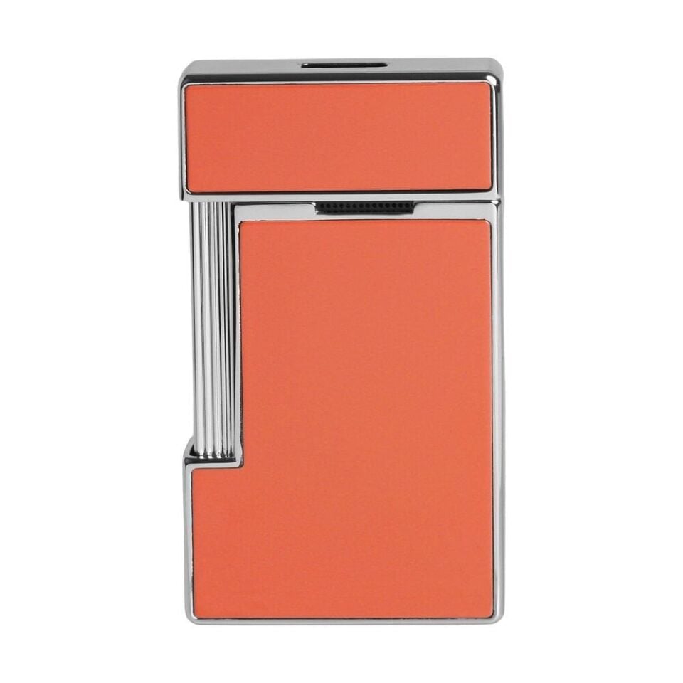 S.T. Dupont Slimmy Silver & Turuncu Lacquer Çakmak 28006