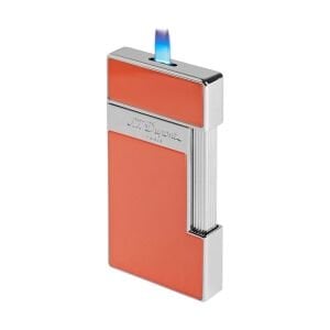 S.T. Dupont Slimmy Silver & Turuncu Lacquer Çakmak 28006
