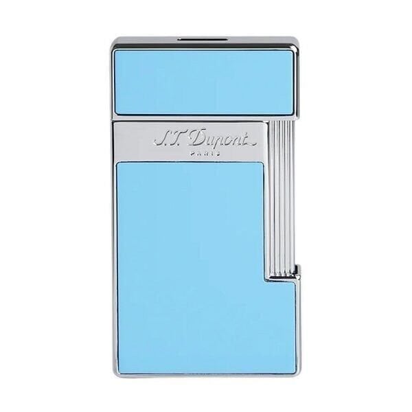 S.T. Dupont Slimmy Silver & Mavi Lacquer Çakmak 28007