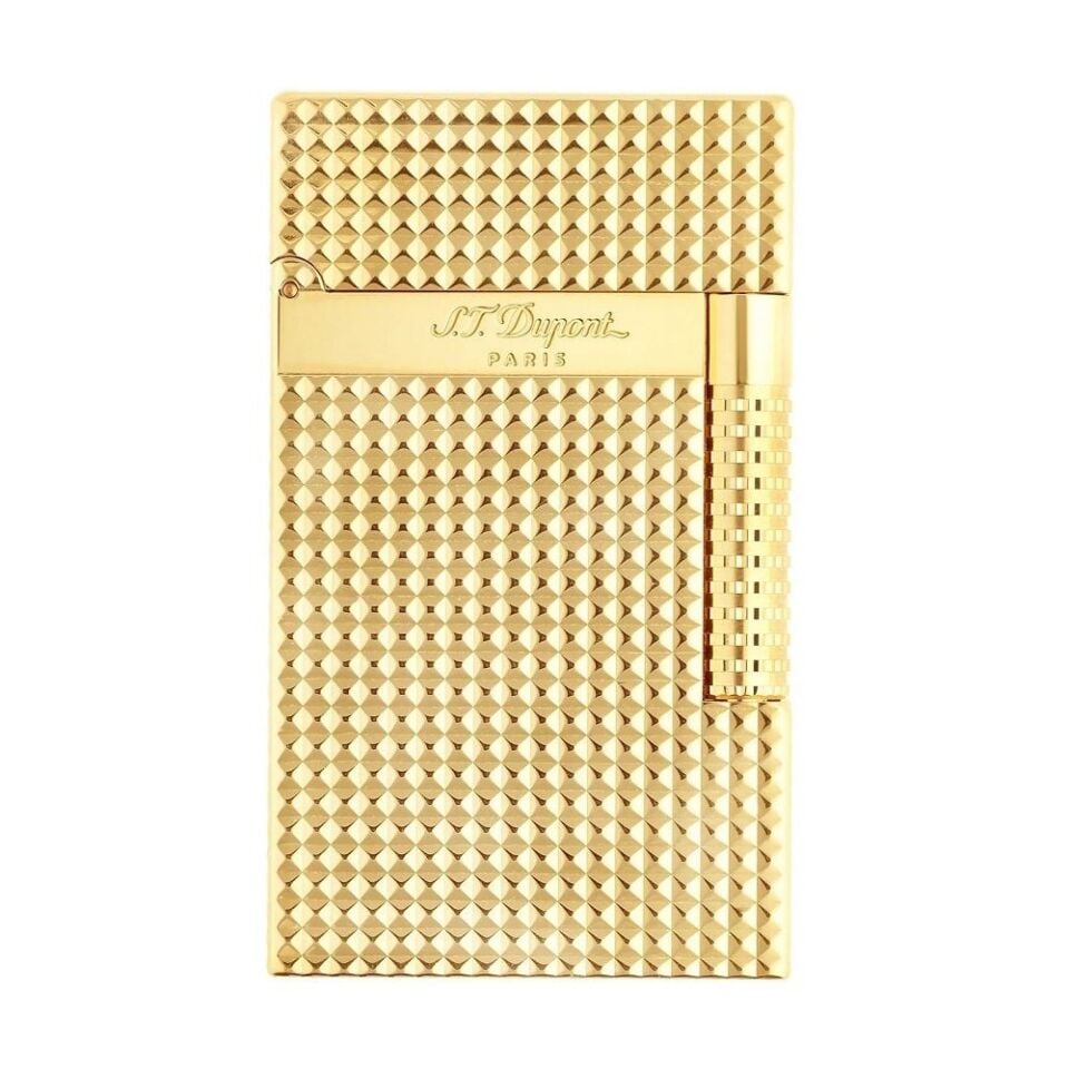 S.T. Dupont New Le Grand Diamond Head Gold Çakmak C23009