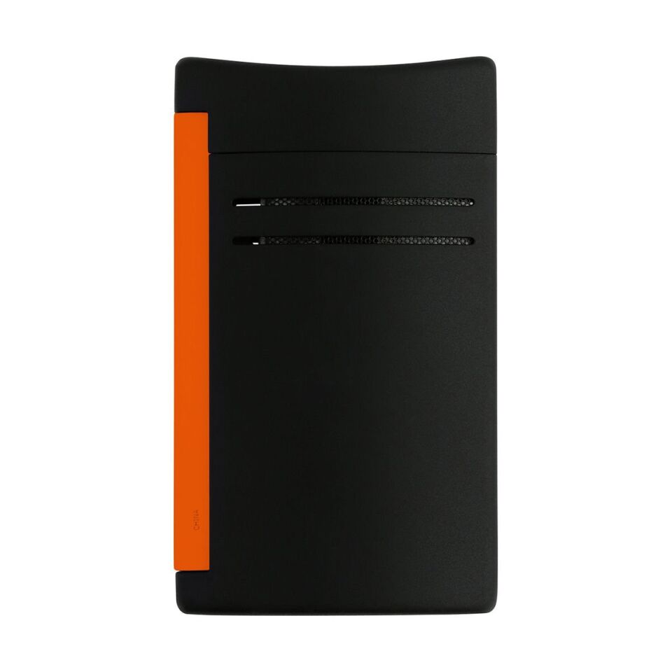 S.T. Dupont Maxijet Fluo Neon Turuncu & Siyah Çakmak 20169