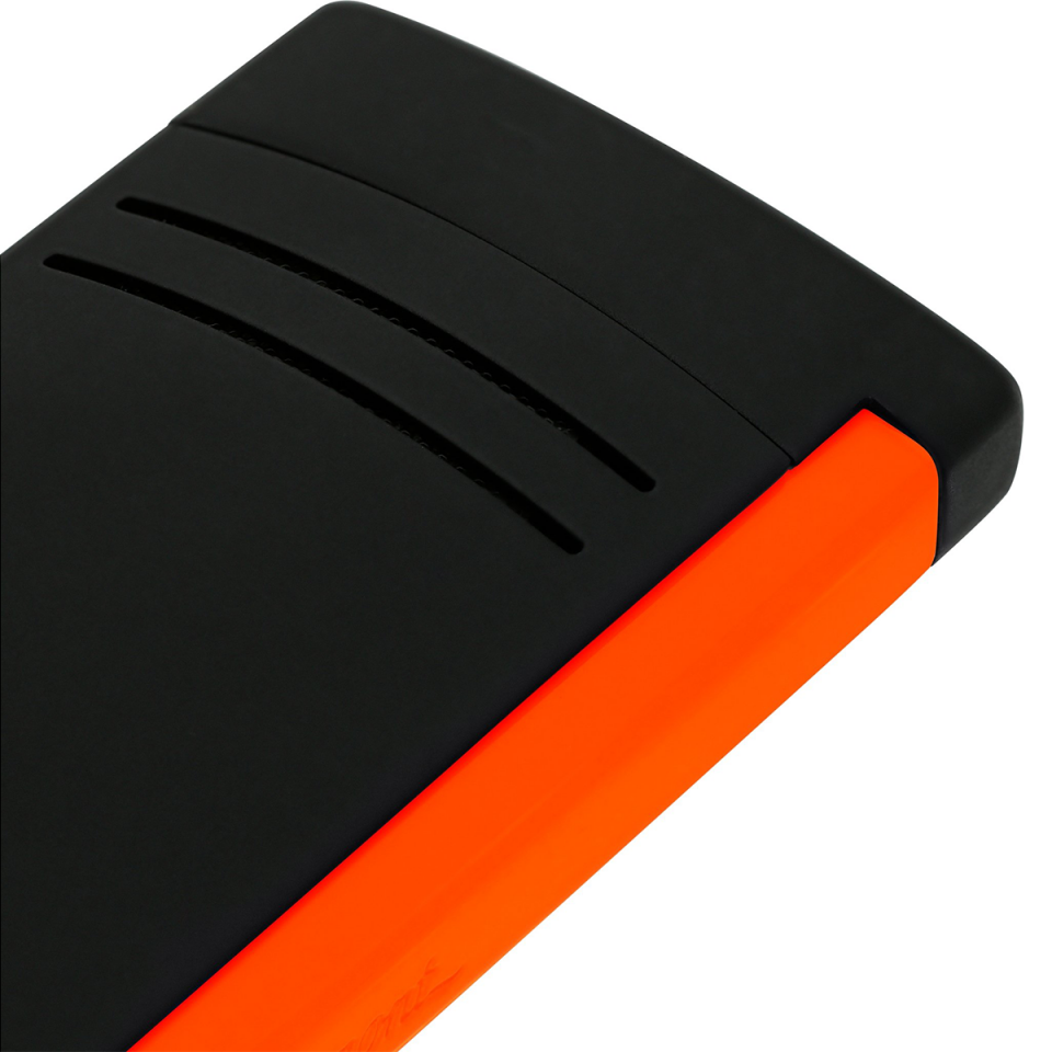 S.T. Dupont Maxijet Fluo Neon Turuncu & Siyah Çakmak 20169