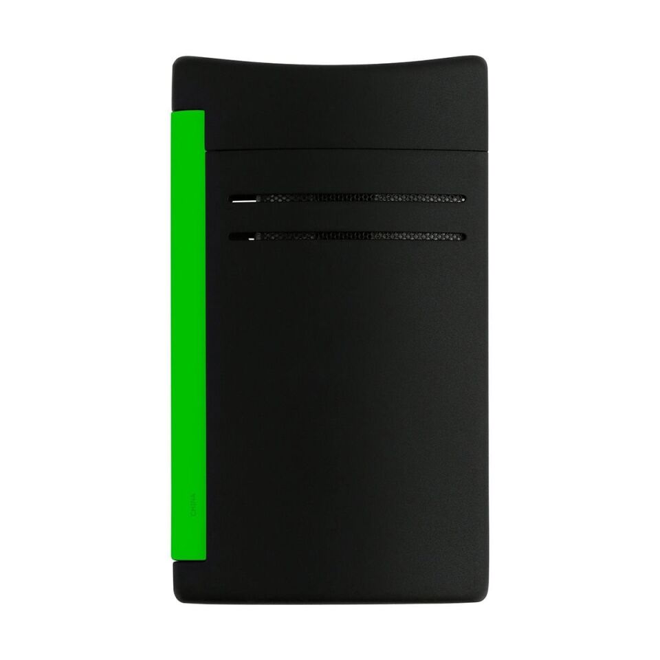 S.T. Dupont Maxijet Fluo Neon Yeşil & Siyah Çakmak 20172