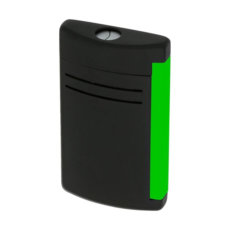 S.T. Dupont Maxijet Fluo Neon Yeşil & Siyah Çakmak 20172