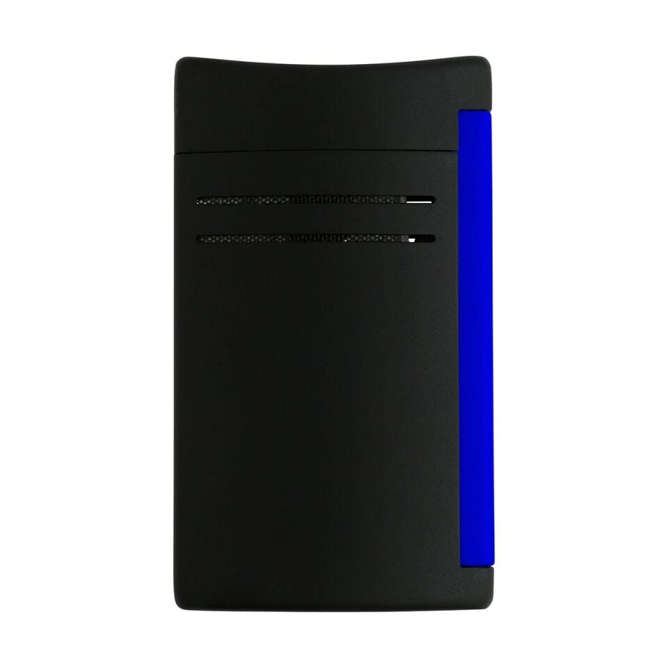 S.T. Dupont Maxijet Fluo Neon Mavi & Siyah Çakmak 20171