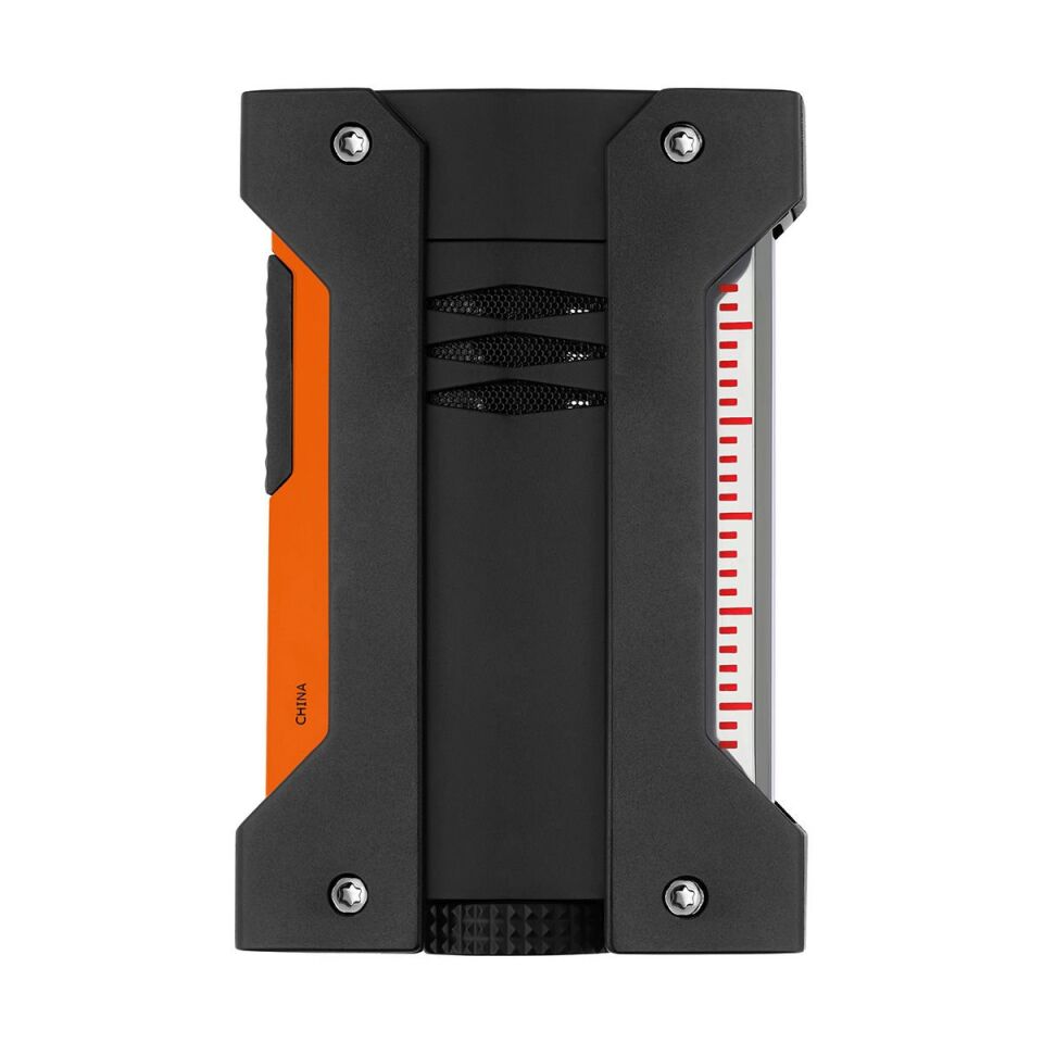 S.T. Dupont Defi Extreme Fluo Neon Turuncu & Siyah Çakmak 21419