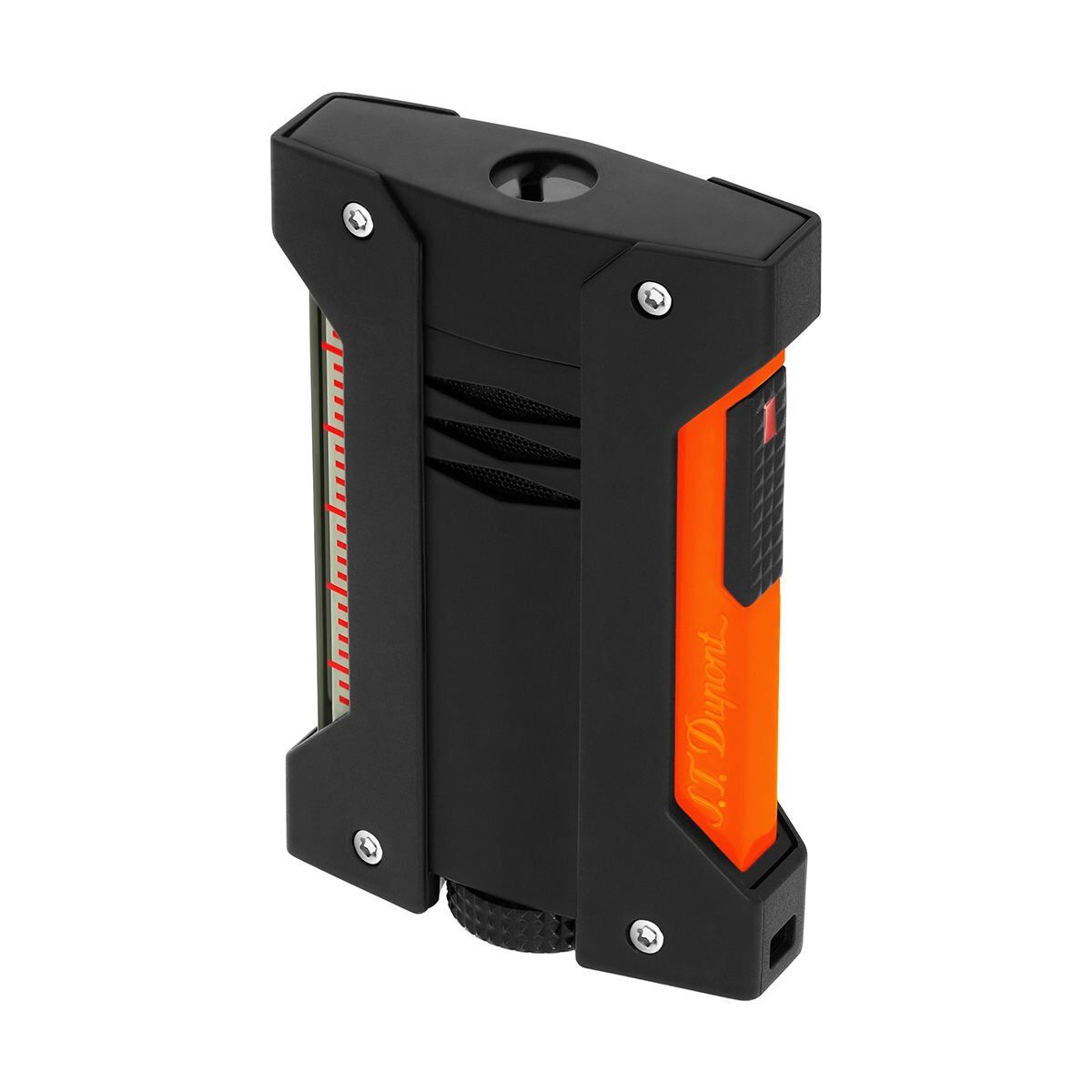 S.T. Dupont Defi Extreme Fluo Neon Turuncu & Siyah Çakmak 21419