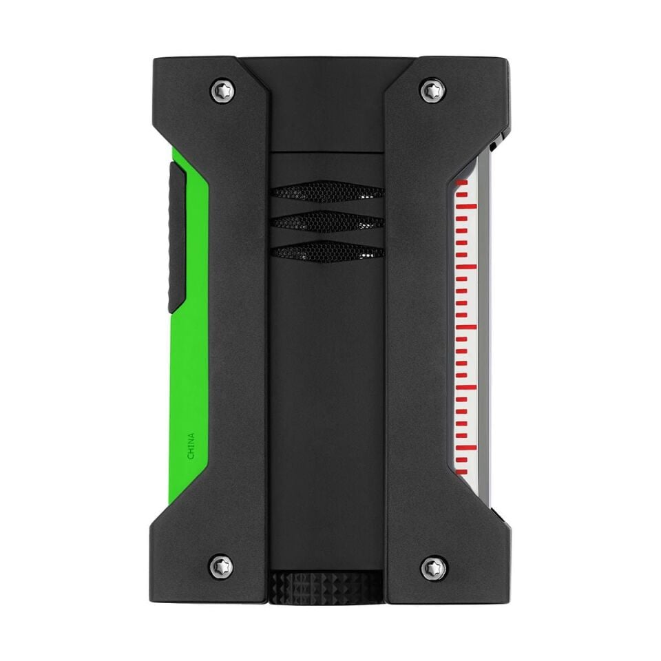 S.T. Dupont Defi Extreme Fluo Neon Yeşil & Siyah Çakmak 21417
