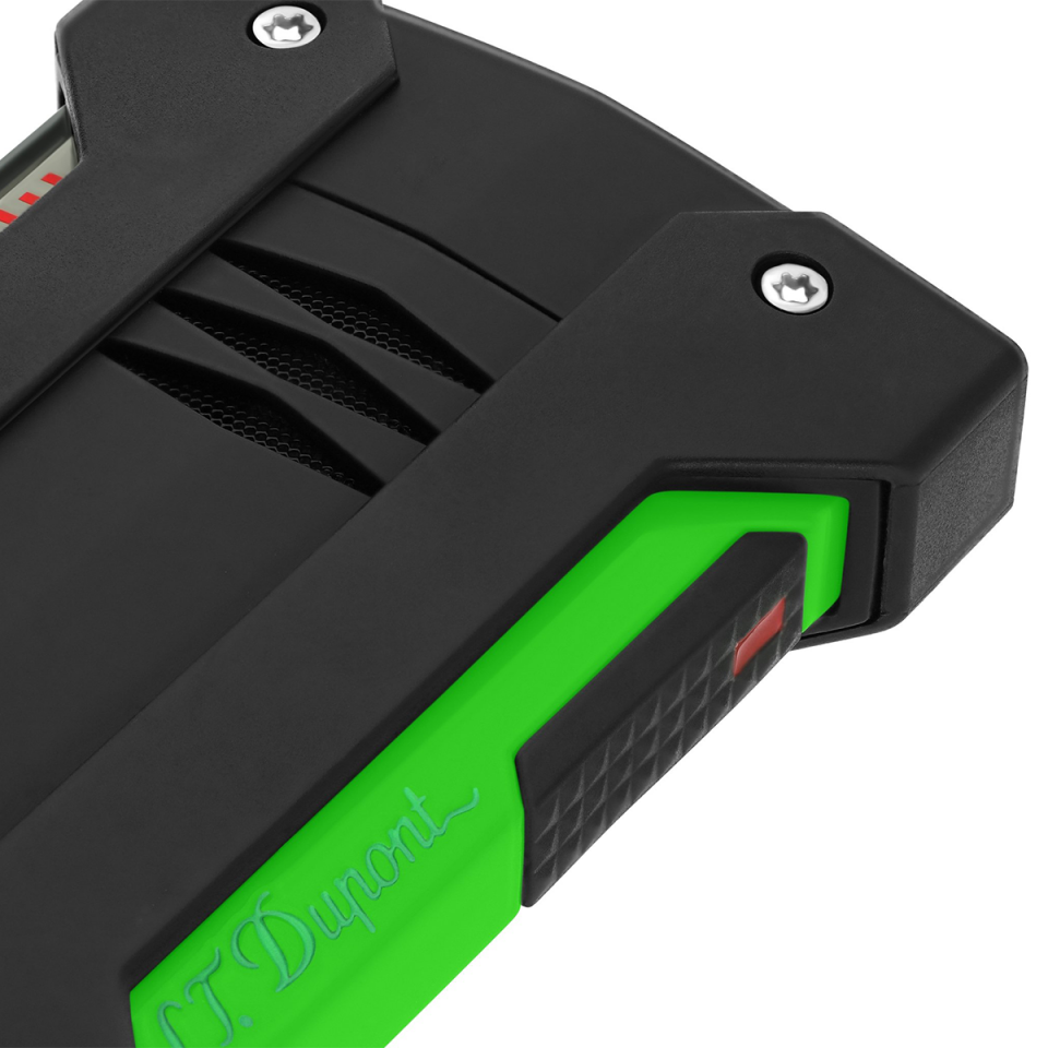 S.T. Dupont Defi Extreme Fluo Neon Yeşil & Siyah Çakmak 21417