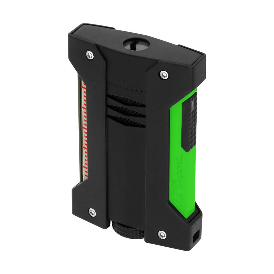 S.T. Dupont Defi Extreme Fluo Neon Yeşil & Siyah Çakmak 21417