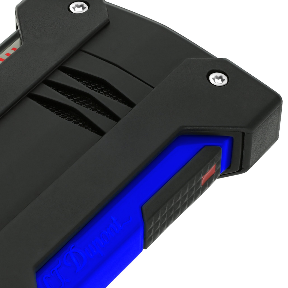 S.T. Dupont Defi Extreme Fluo Neon Mavi & Siyah Çakmak 21416